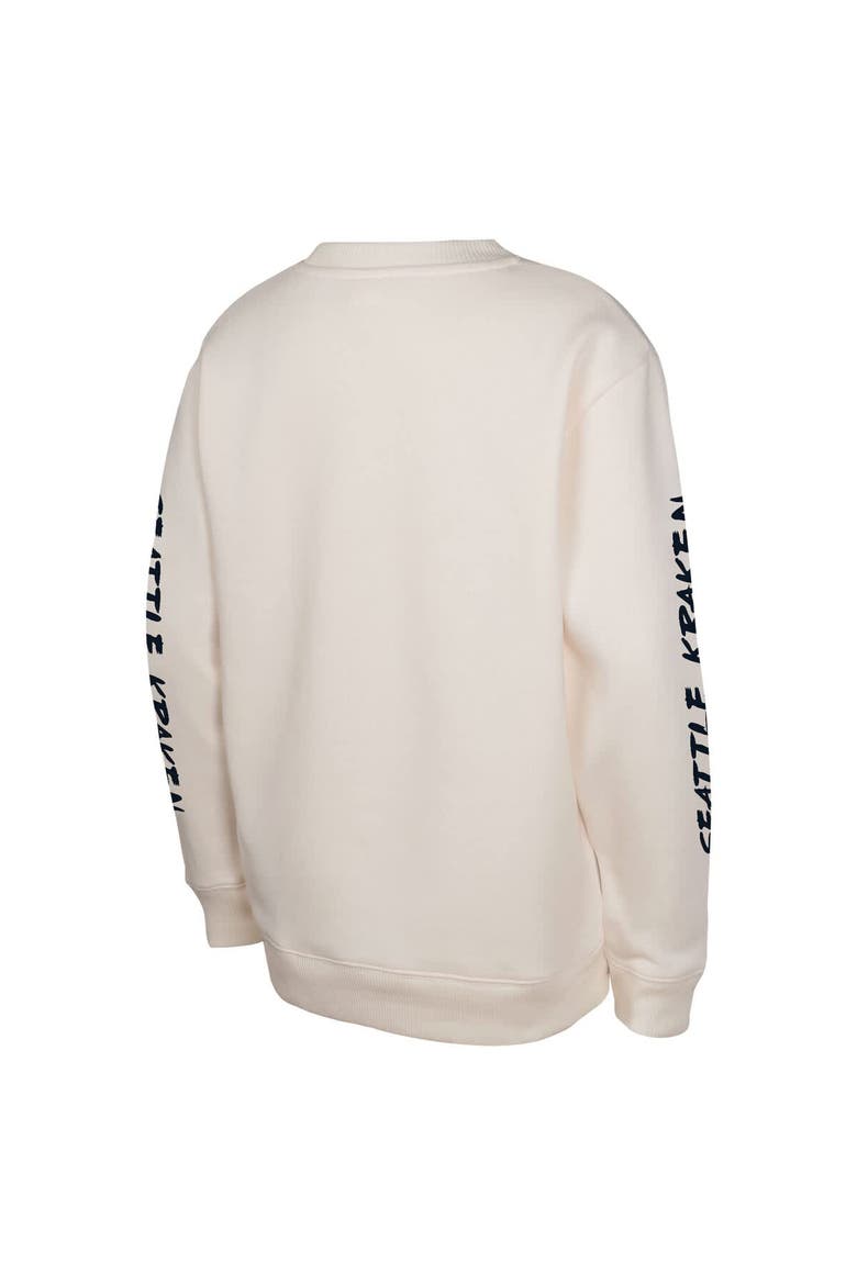 Youth Cream Seattle Kraken Star Power Pullover Sweatshirt, Alternate, color, Cream