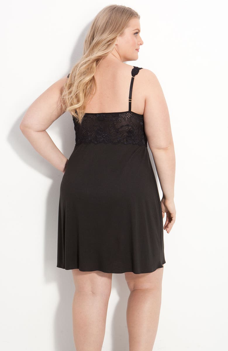 Natori Zen Floral Chemise, Alternate, color, 