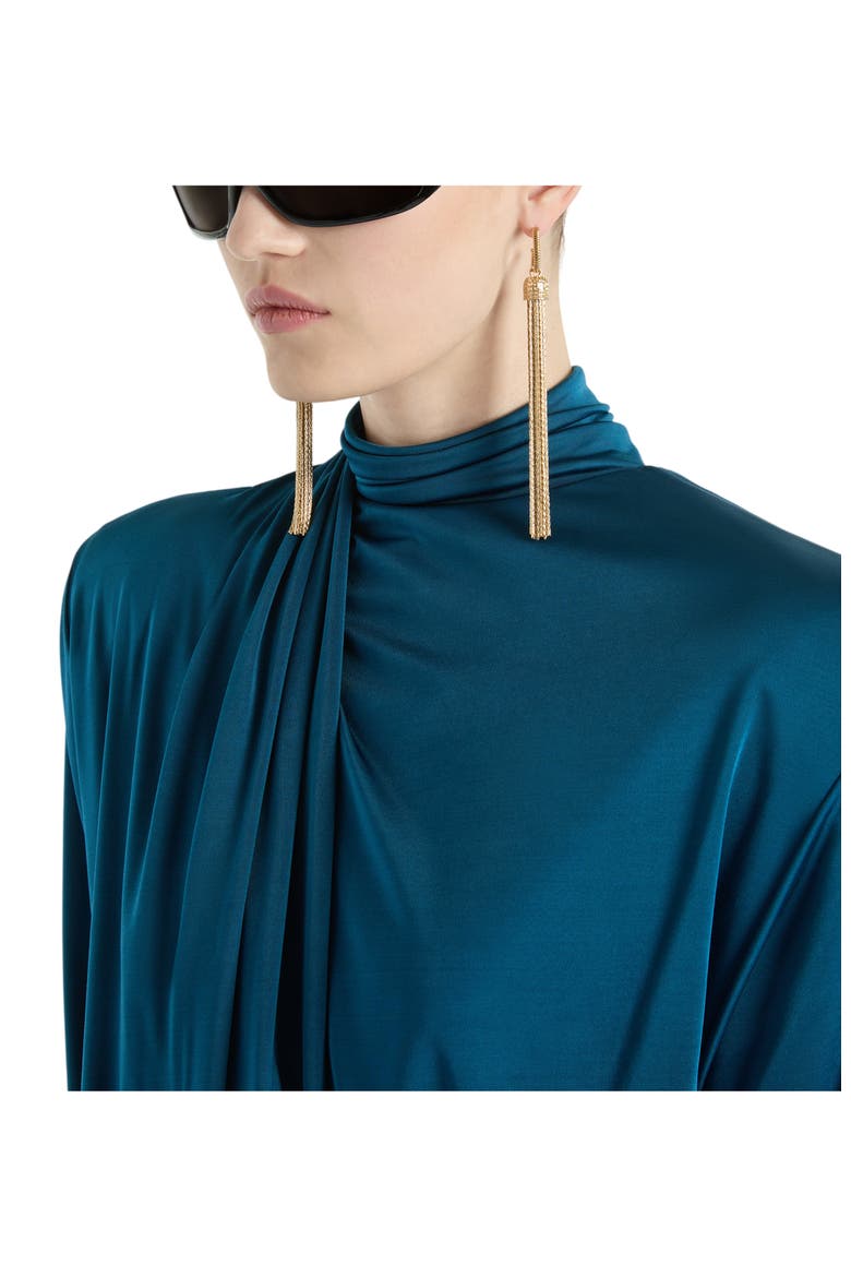 Brass Tassel Earrings, Alternate, color, gold