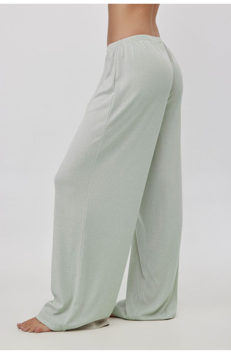 Gottex Beach Life Daydream Pointelle Loungewear Boxer Bottoms, Alternate, color, Light-Green