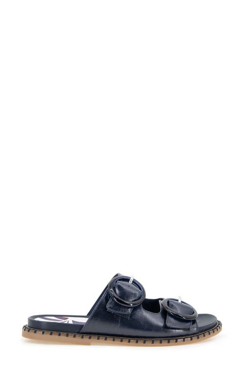 Reaction Kenneth Cole Sydney Embellished Slide Sandal In Navy