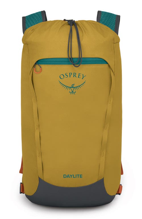 Osprey Daylite Cinch Backpack In Tumbleweed Yellow