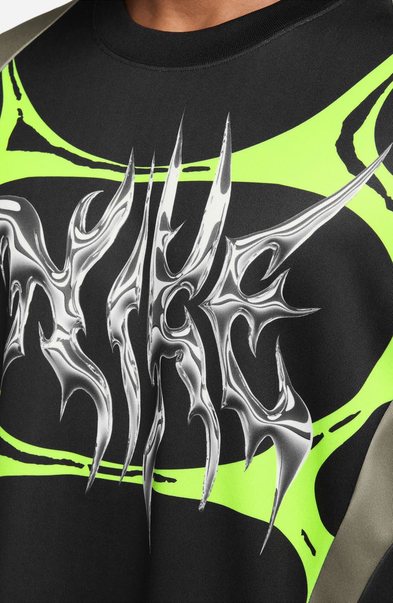 Nike F.R.O.G. Jelly Cage Oversize Jersey, Alternate, color, Black/ Cream/ Volt Ice