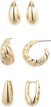 Tasha Set of 3 Hoop Earrings