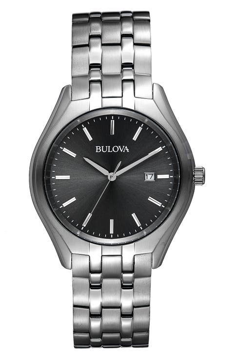 Three Hand Quartz Bracelet Watch, 41mm