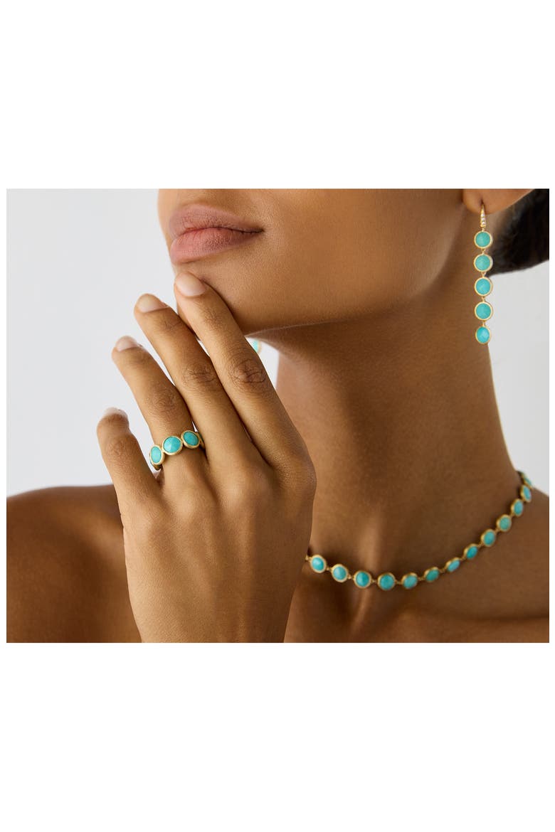 Jaipur Color Turquoise Band Ring, Alternate, color, GOLD