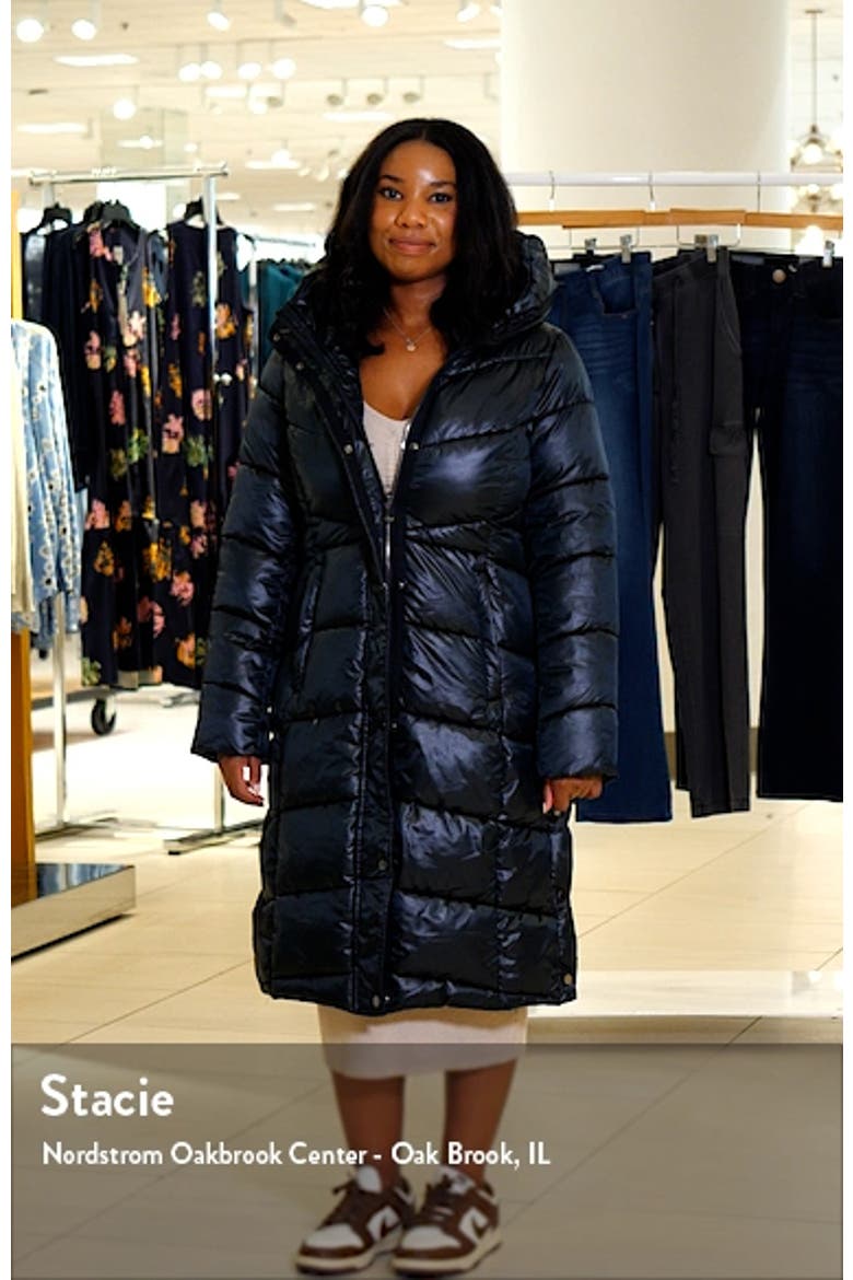 Shiny Insulated Puffer Coat video