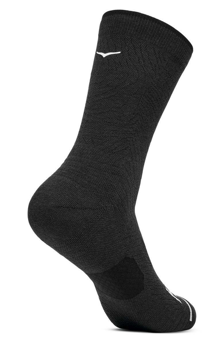 HOKA Run 3-Pack Crew Socks, Alternate, color, Black / Black / Black