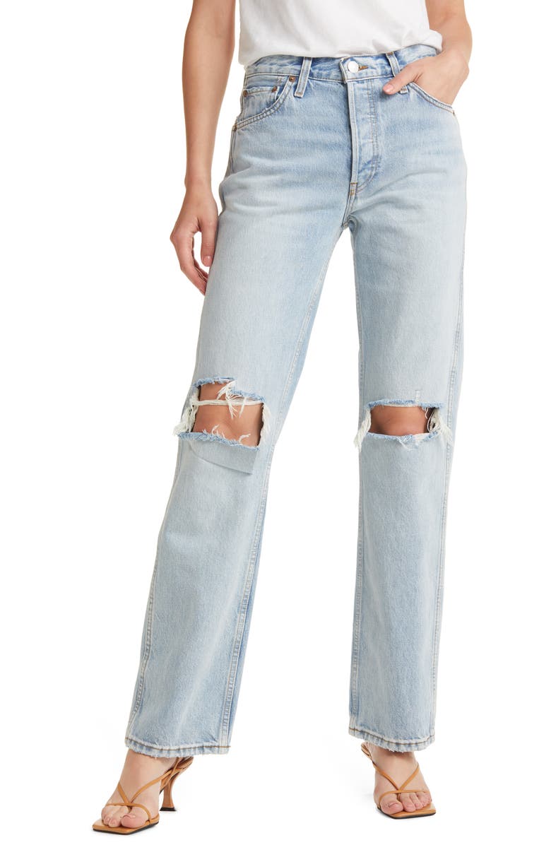 Re/Done '90s High Waist Loose Jeans, Main, color, 