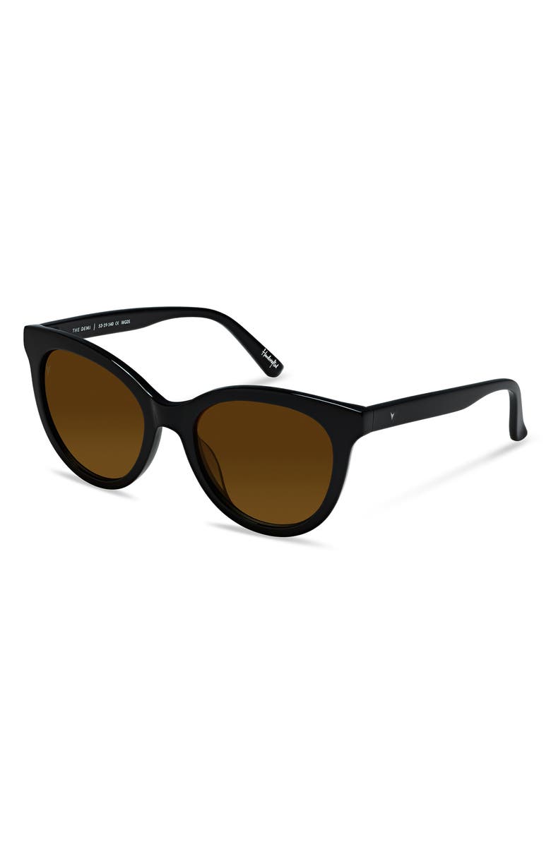 Vincero Demi 53mm Polarized Round Sunglasses, Alternate, color,
