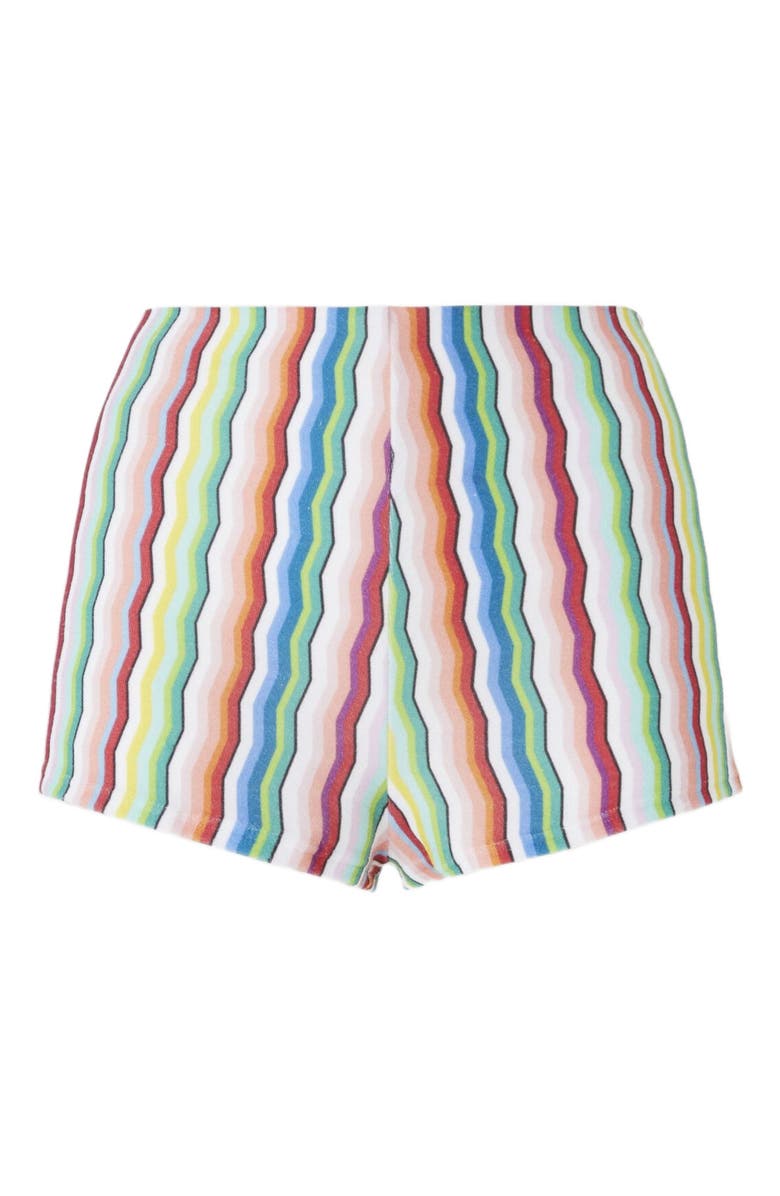 Missoni Terry Cloth Hot Pants With Zigzag Print, Alternate, color, 