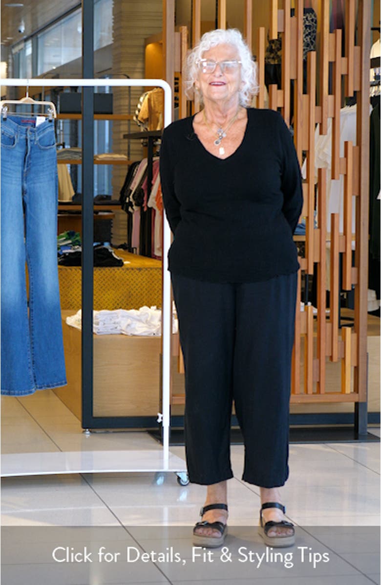 Lace Cotton V-Neck T-Shirt, sales video thumbnail