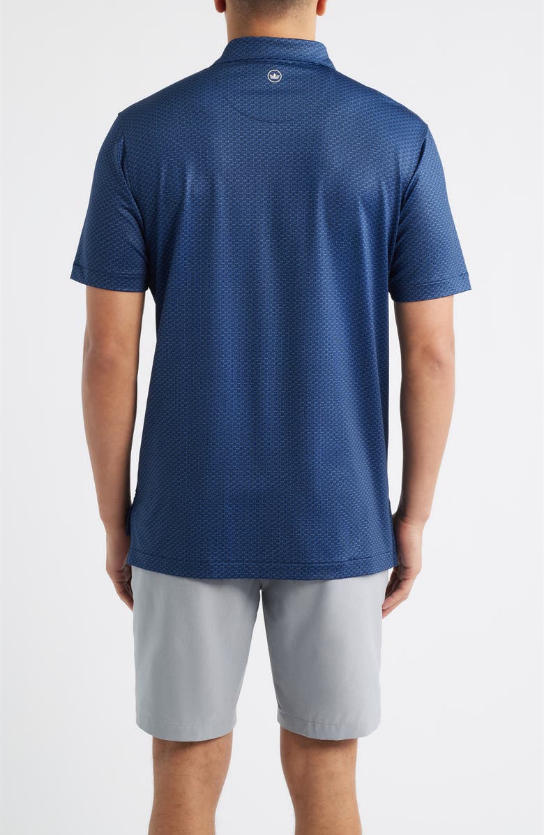 Peter Millar Bunker Bar Performance Jersey Polo, Alternate, color, Navy