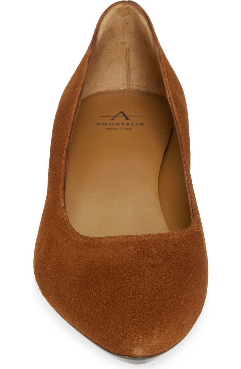Aquatalia Pasha Weatherproof Pump, Alternate, color, Caramel Suede