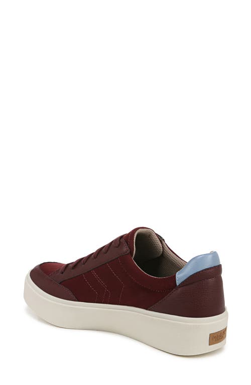 Dr. Scholl's Women's Madison-lace Closed Round Toe Lace Up Platform Sneakers In California Wine Faux Leather