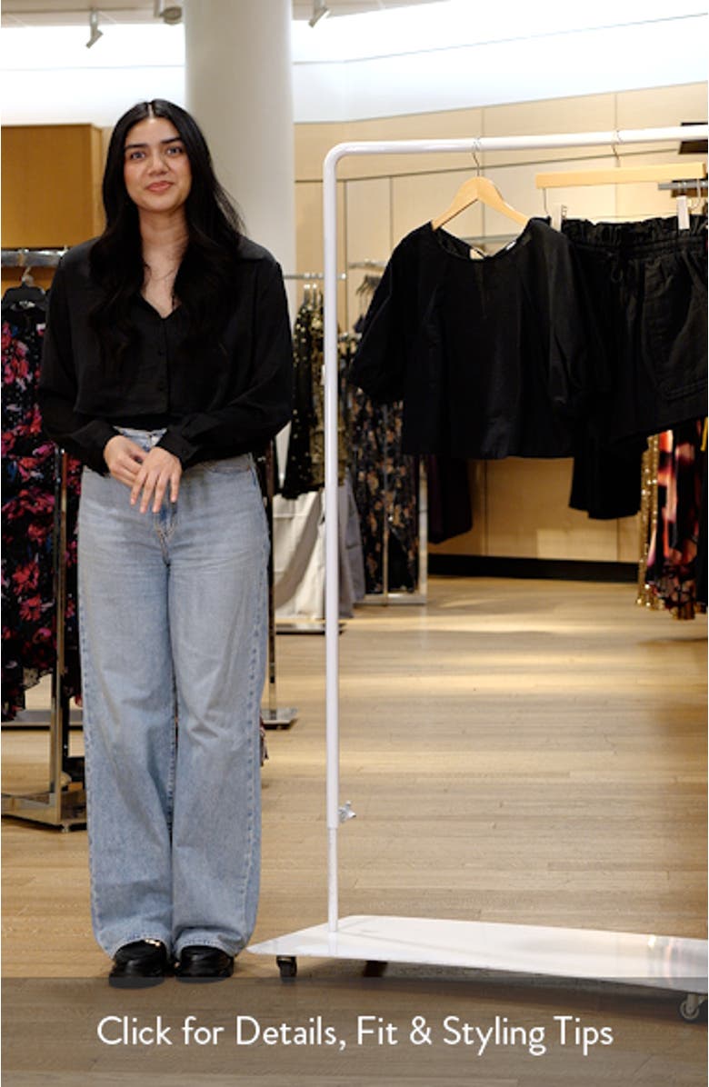 Chelsey Linen Blend Shirt & Shorts Set, sales video thumbnail