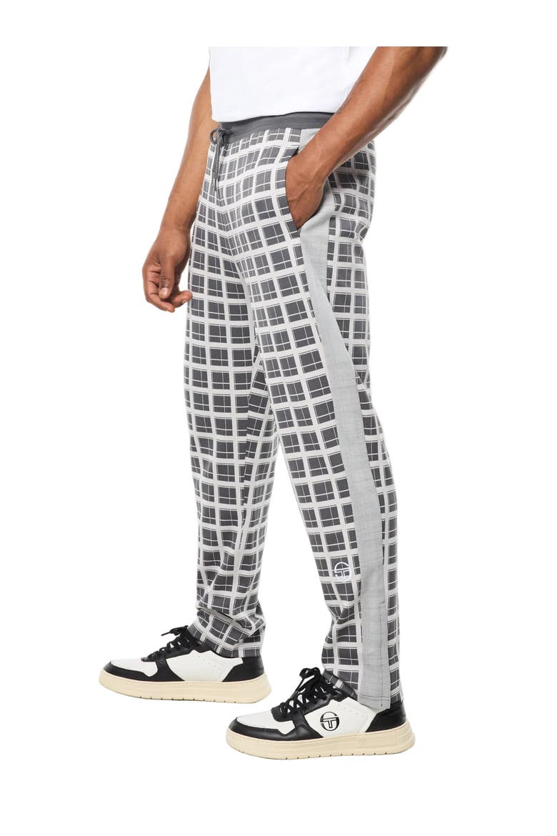 Damarindo Check Track Pant, Main, color, QUIET GREY