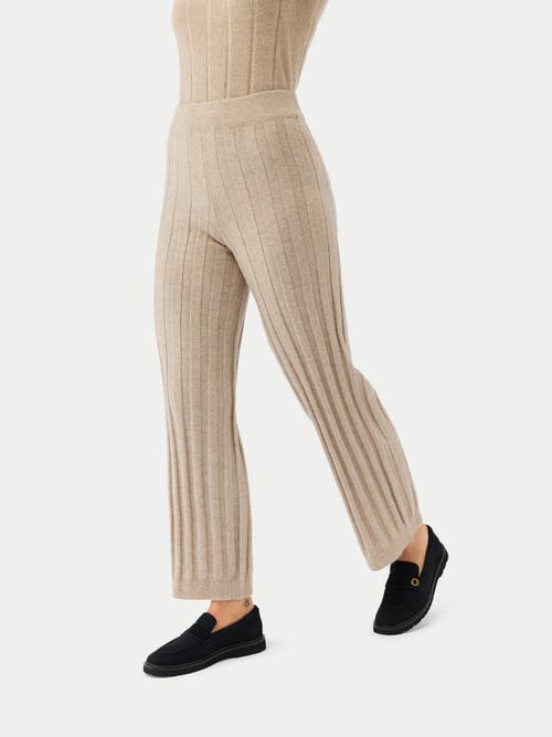 GOBI MONGOLIAN CASHMERE GOBI MONGOLIAN CASHMERE TEXTURED KNIT CASHMERE PANTS