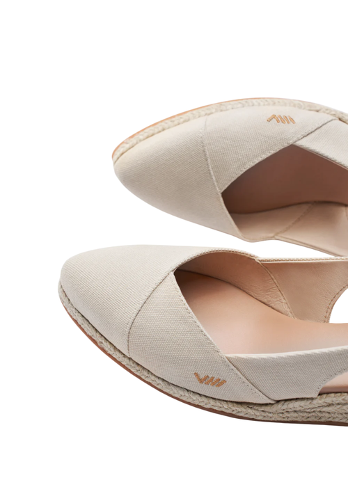 Viscata Premia Canvas Espadrille Wedges In Beige