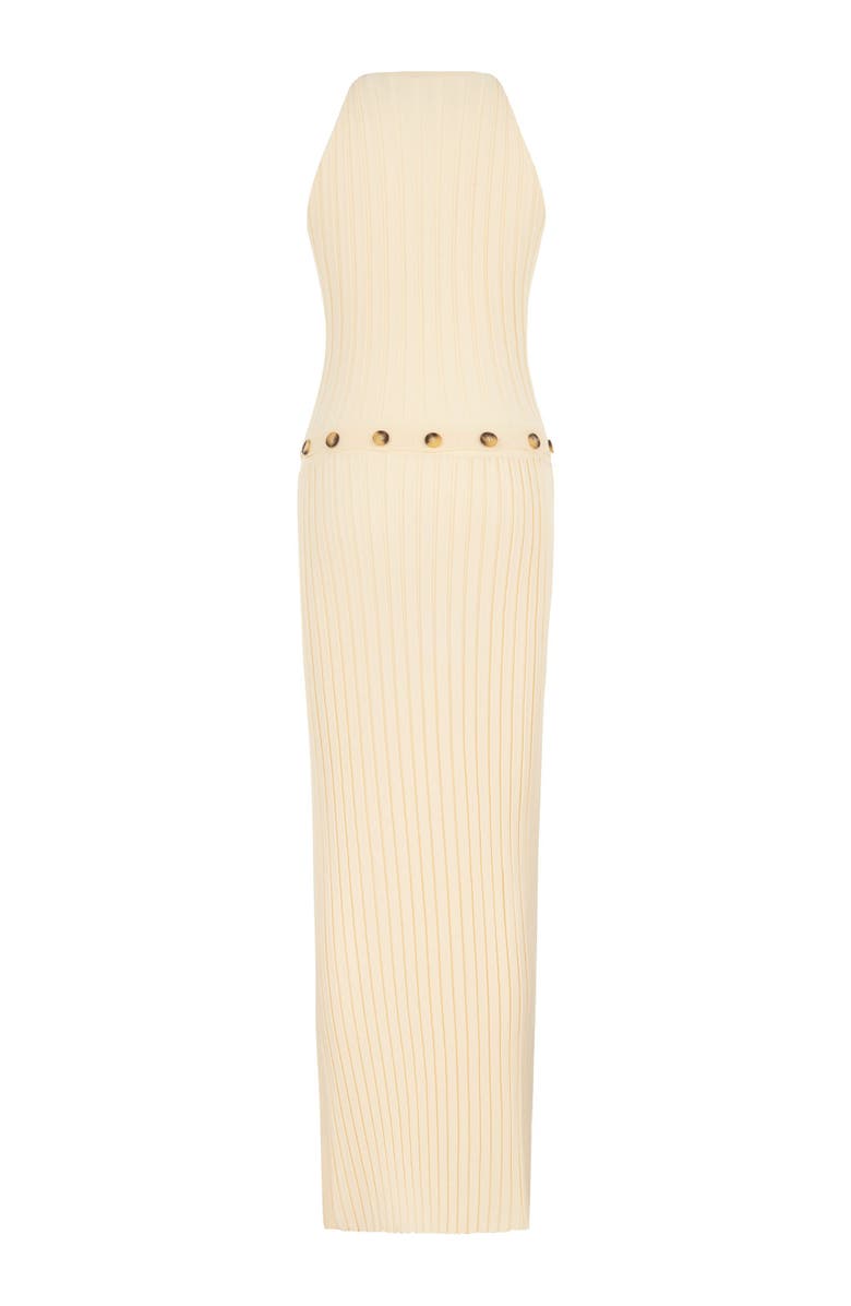 Nocturne Ribbed Dress with Slits, Alternate, color, 