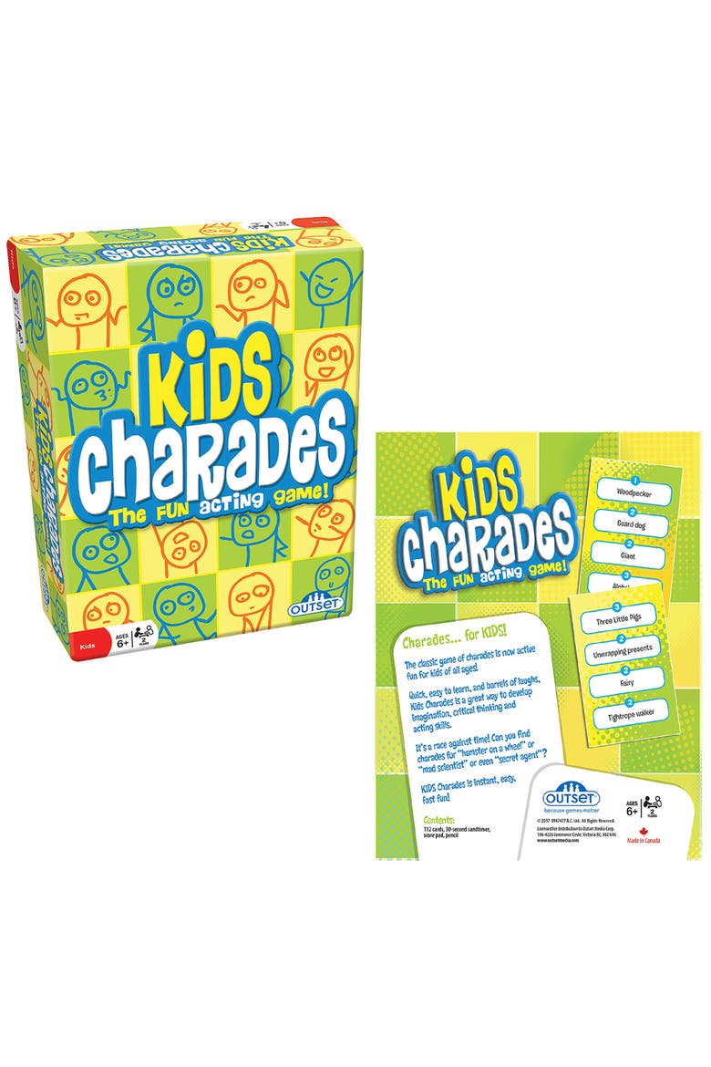 Kids Charades (New Box Size) 300 Charades, Ages 6+, Alternate, color, Multicolored
