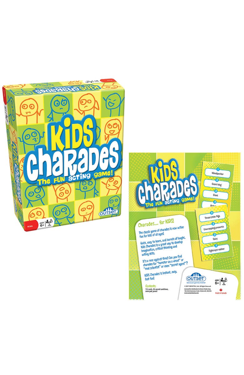 Outset Media Kids Charades (New Box Size) 300 Charades, Ages 6+, Alternate, color,