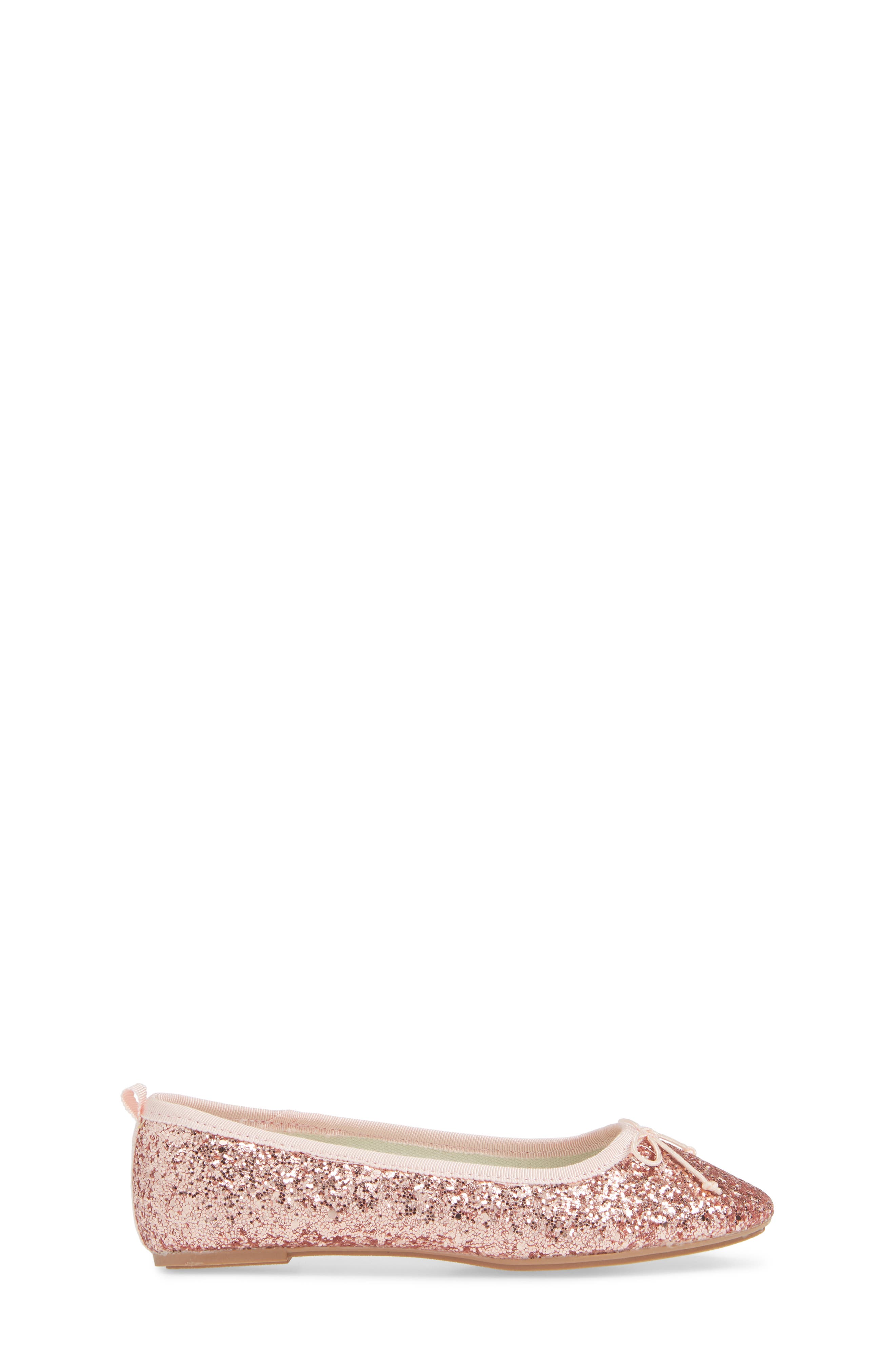 crewcuts by J.Crew Glitter Ballet Flat, Alternate, color, 