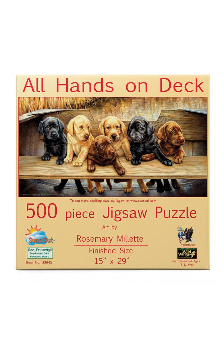 Sunsout All Hands on Deck 500 piece Jigsaw Puzzle for Adults, Alternate, color, Multicolor