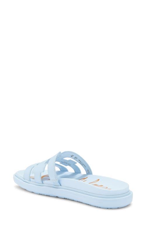 Sam Edelman Valeri Platform Slide Sandal In Riviera Blue