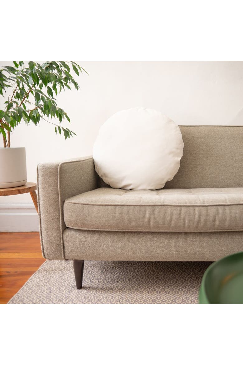 The Large Circle in Canvas, Alternate, color, Cream