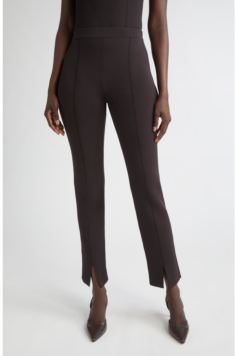 Milano Stretch Knit Slim Leg Pants, Main, color, MOCHA