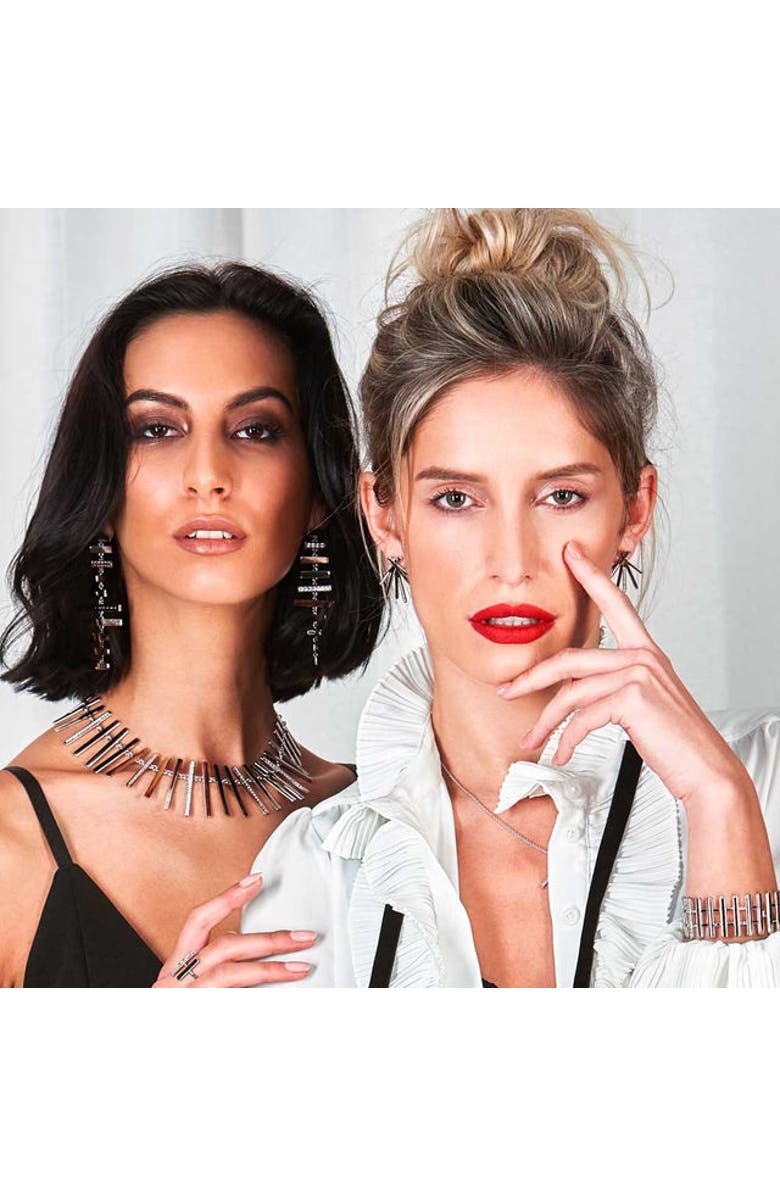 Lucy Quartermaine Fan Key Studs, Alternate, color,