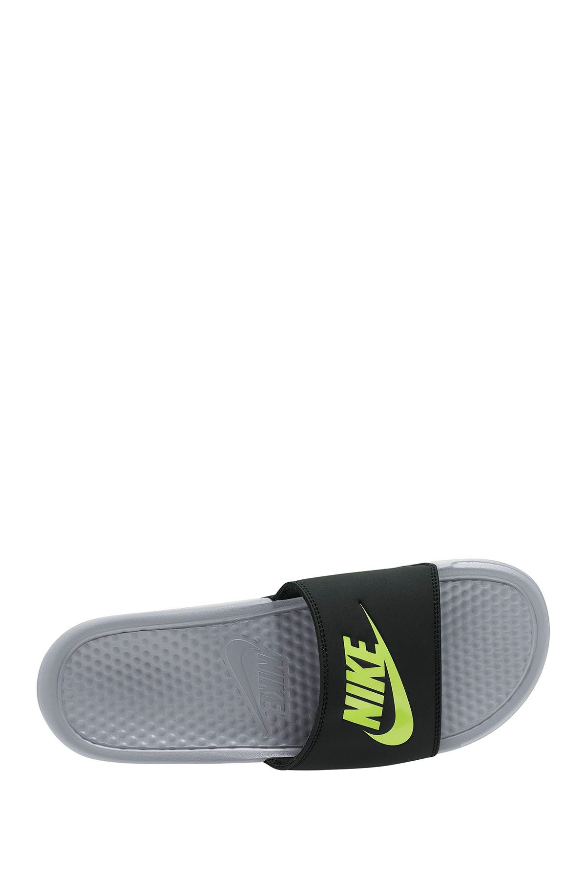 Benassi JDI Slide Sandal, Alternate, color, WLFGRY/VOLT