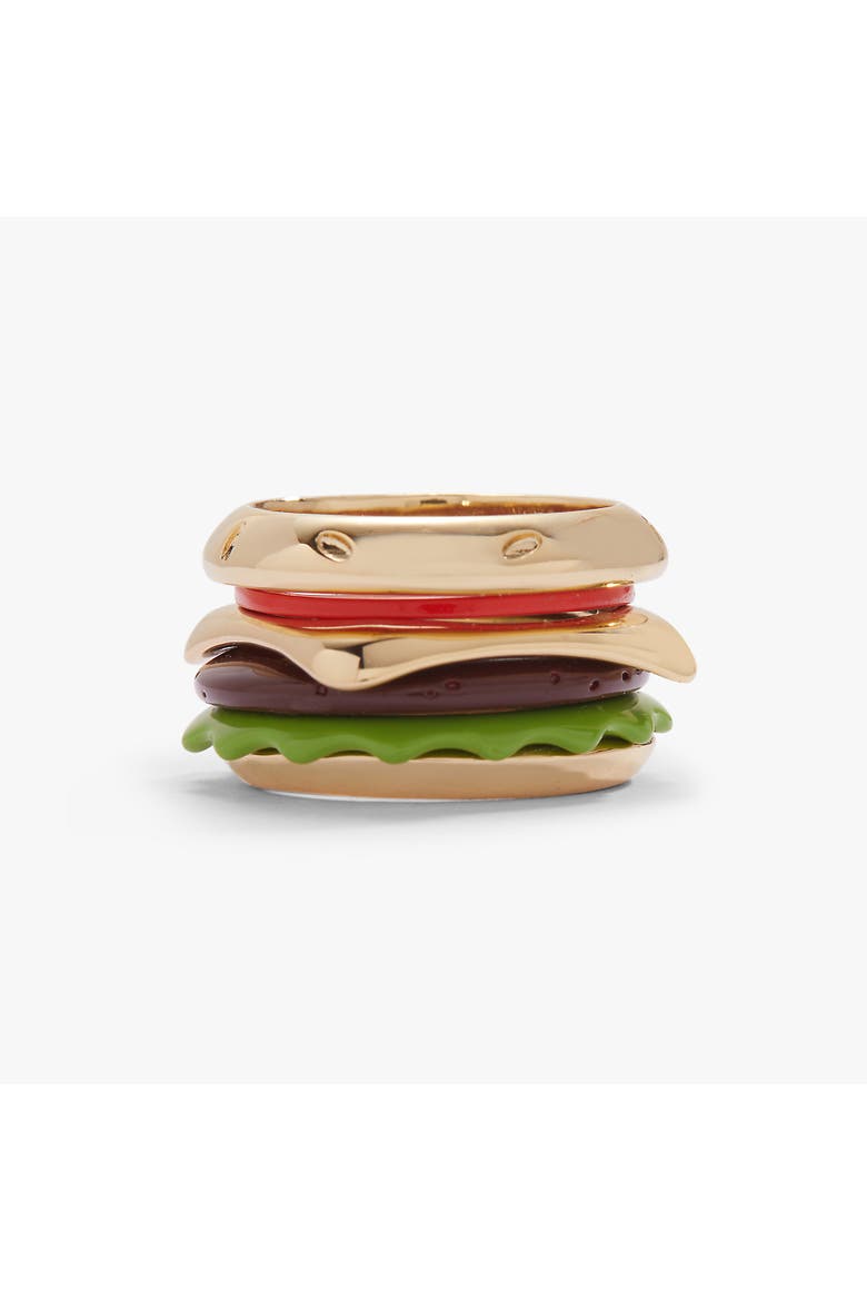 Hot Grill Summer Hamburger Stacking Ring, Alternate, color, Gold