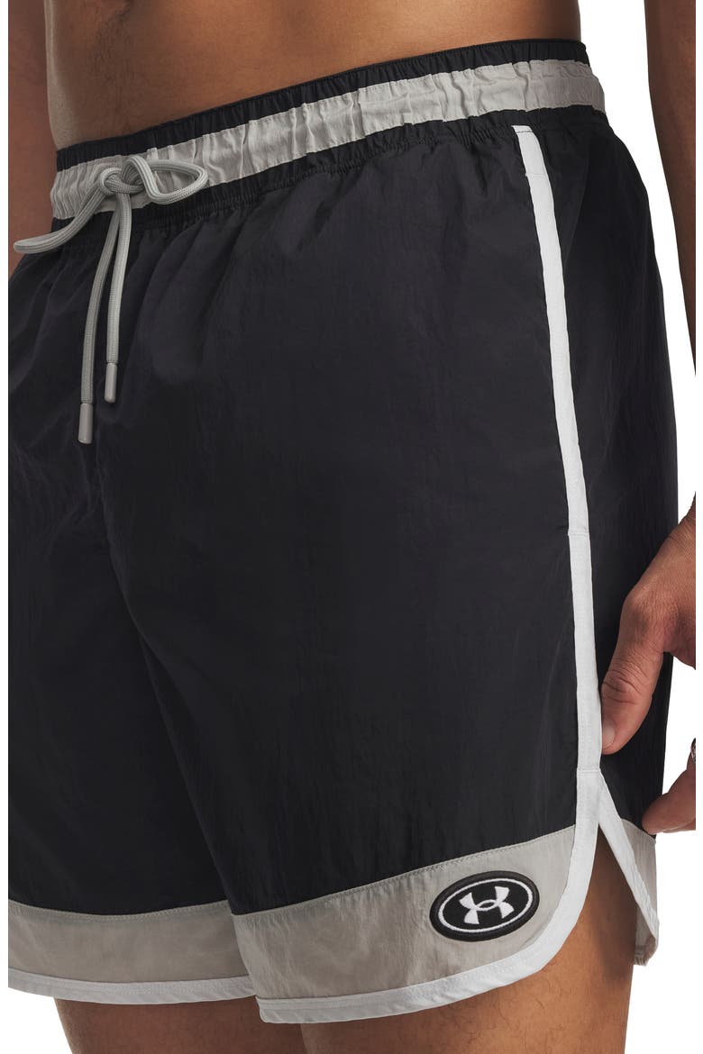 Icon Woven Track Shorts, Alternate, color, BLACK