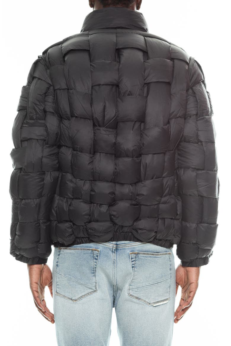 Convertible Quilted Puffer Jacket, Alternate, color, BLACK