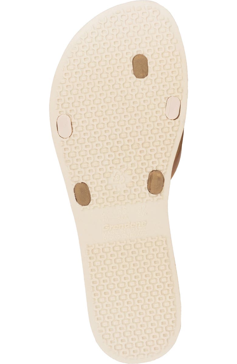 Ipanema 'Kirei Silk' Flip Flop, Alternate, color, Beige/ Gold
