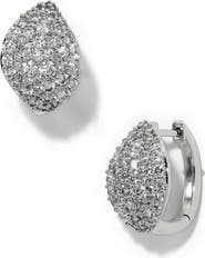 Nadri Rocco Pav Hoop Earrings