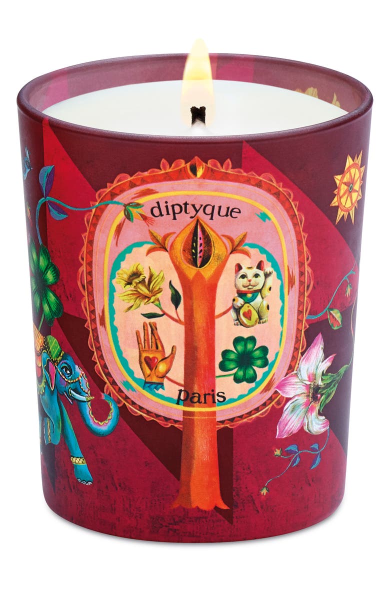 Diptyque Lucky Flowers Candle, Main, color,