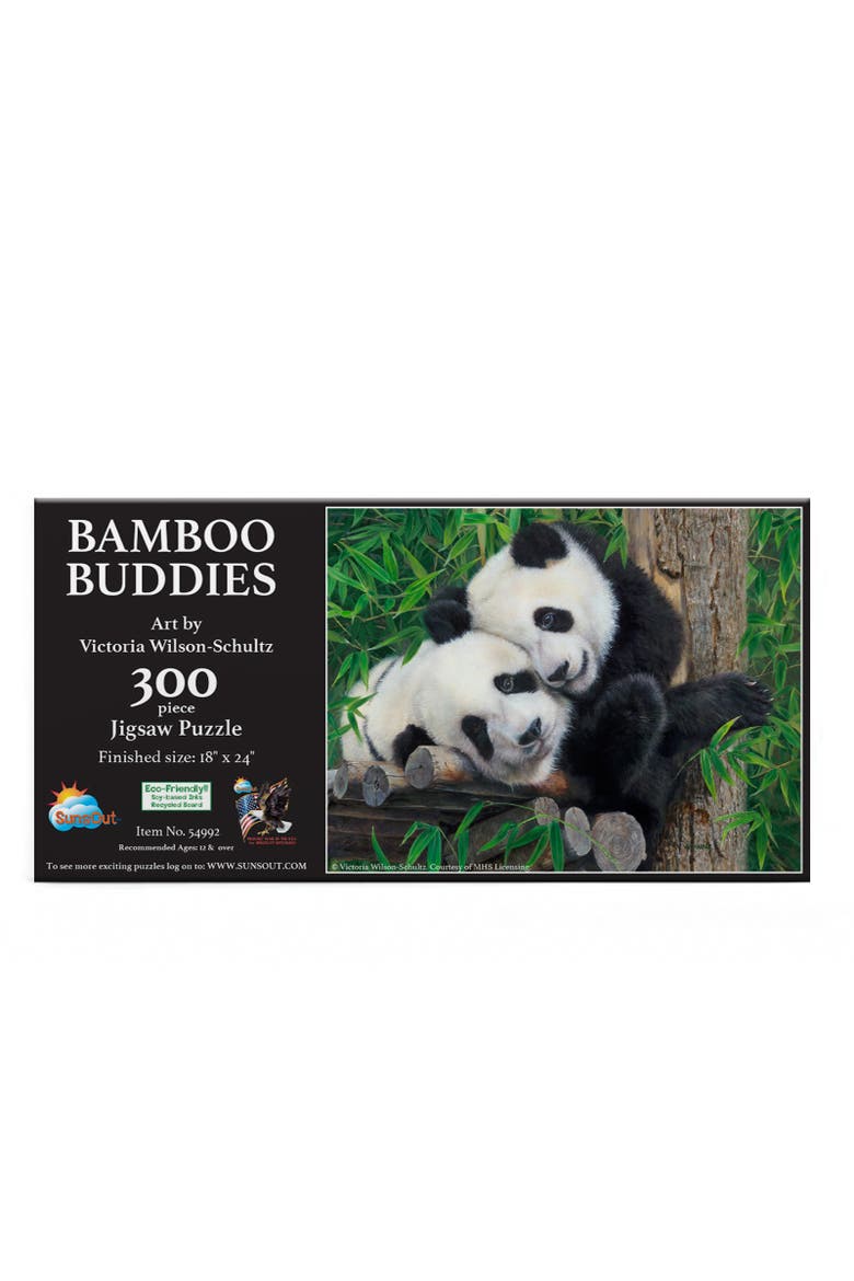 Bam Boo Panda Buddies 300 piece Jigsaw Puzzle for Adults, Alternate, color, Multicolor