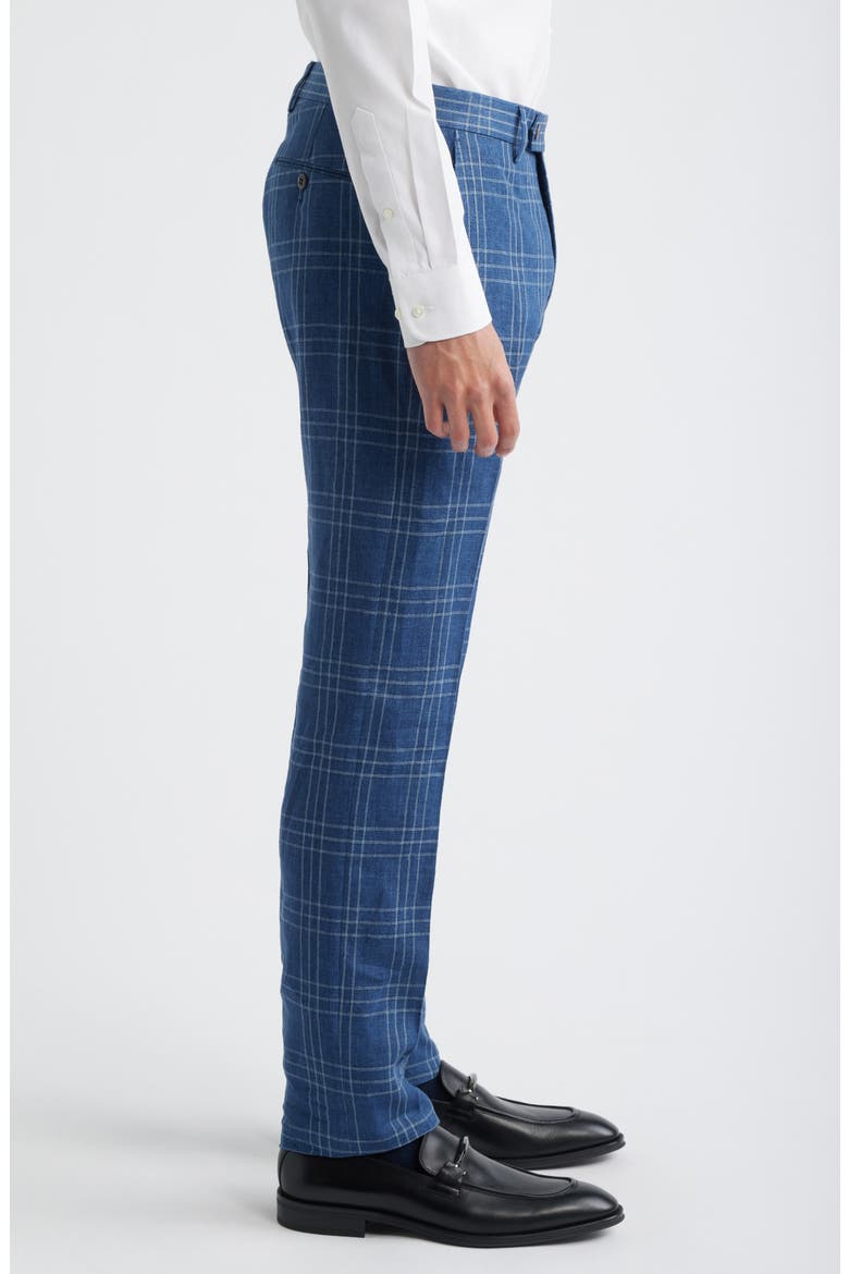Noah Linen Dress Pants, Alternate, color, BLUE