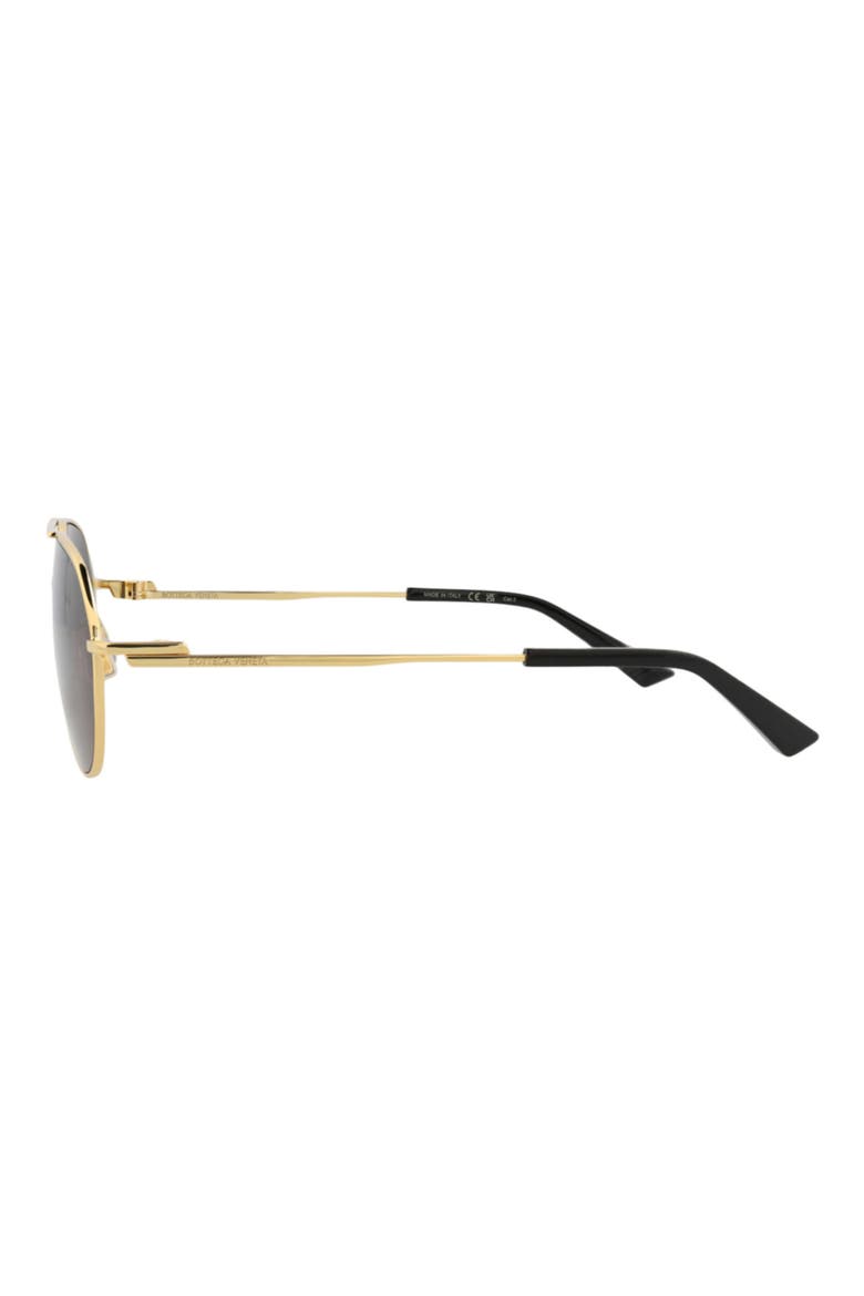 57mm Aviator Sunglasses, Alternate, color, GOLD GOLD GREY