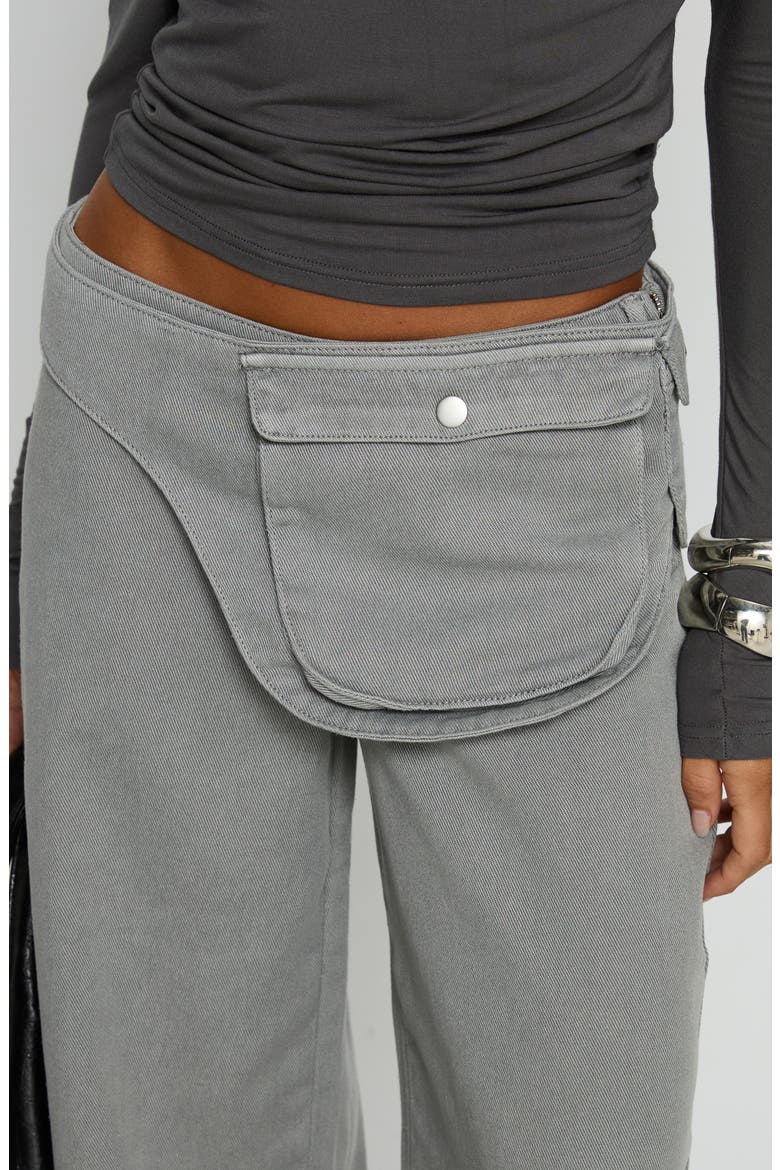 Incognito Low Rise Wide Leg Jeans, Alternate, color, GREY