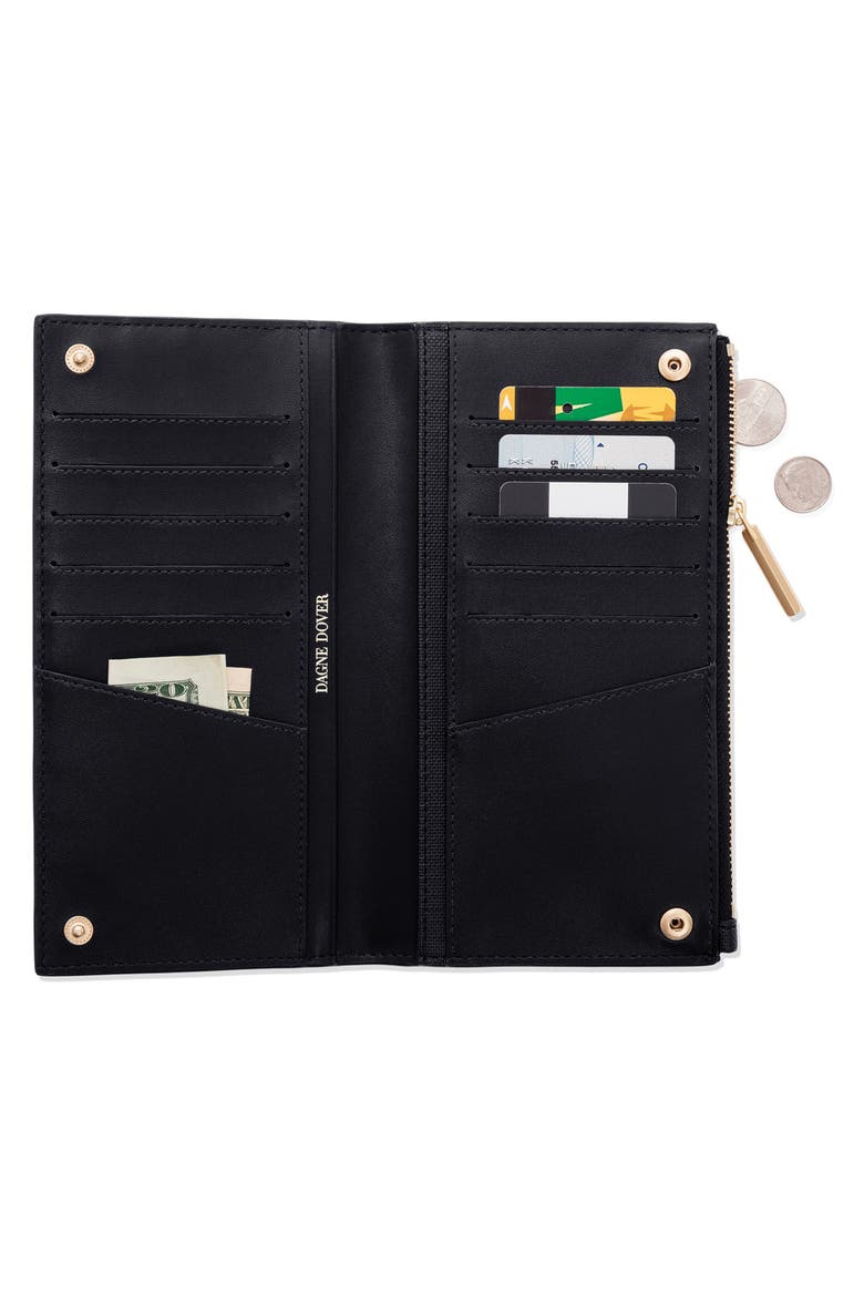 Signature Slim Coated Canvas Wallet, Alternate, color, ONYX