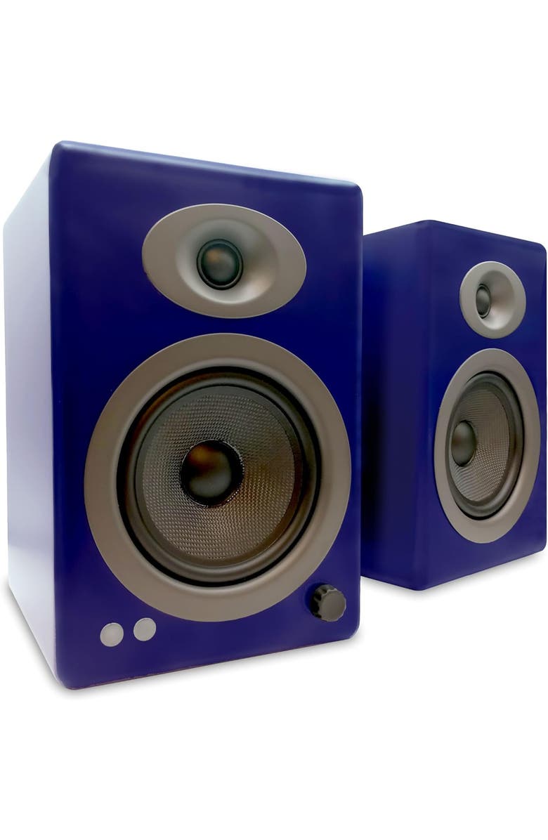 Audioengine A5+ Home Music System w/ Bluetooth aptX-HD, Alternate, color, Blue