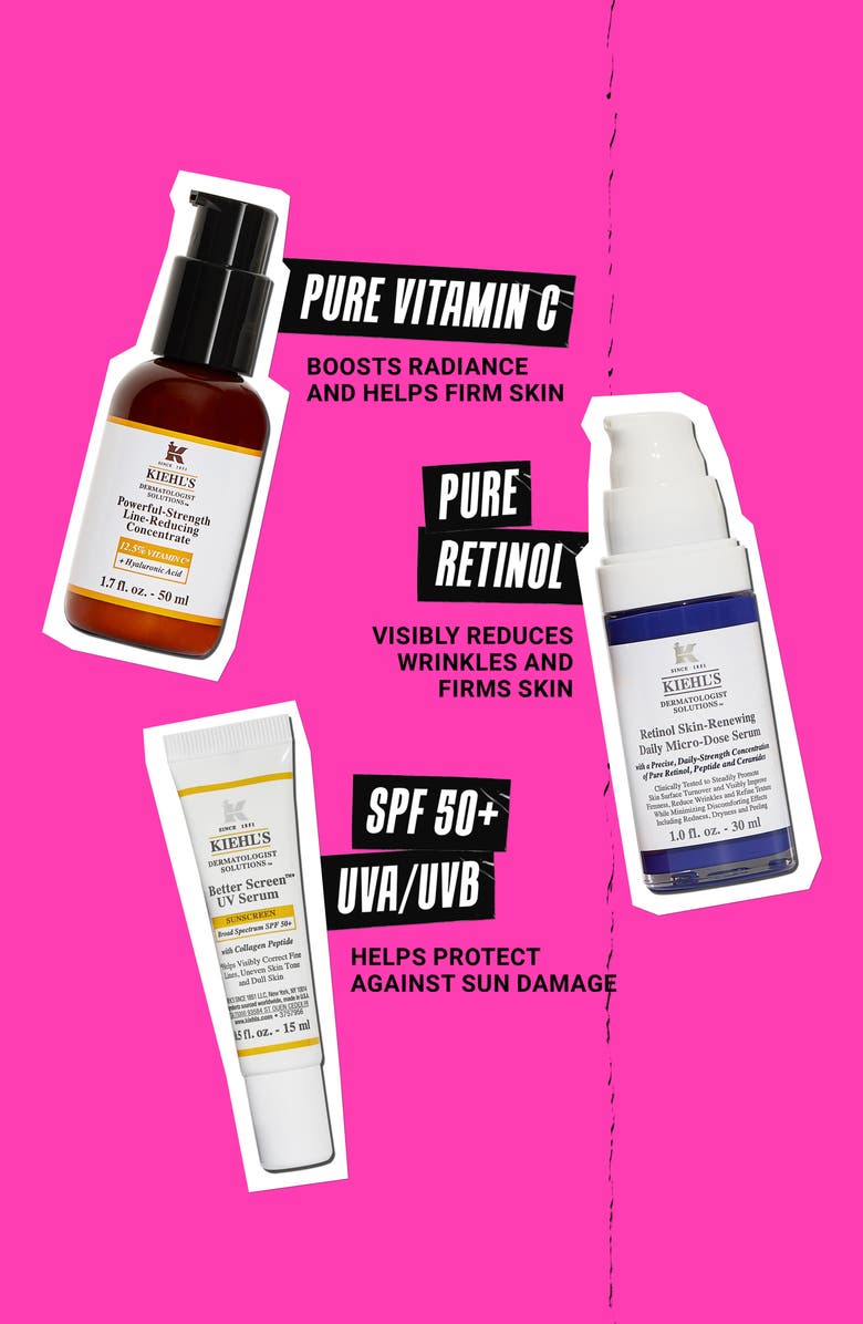 Kiehl's Since 1851 Dare to Derm Skin Care Gift Set $163 Value, Alternate, color,