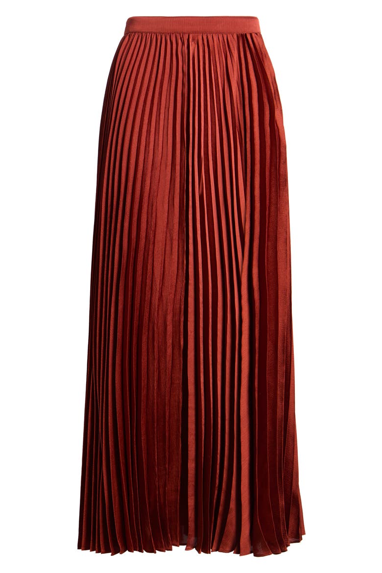 Rowyn Pleated Skirt, Alternate, color, TOASTED SAFFRON