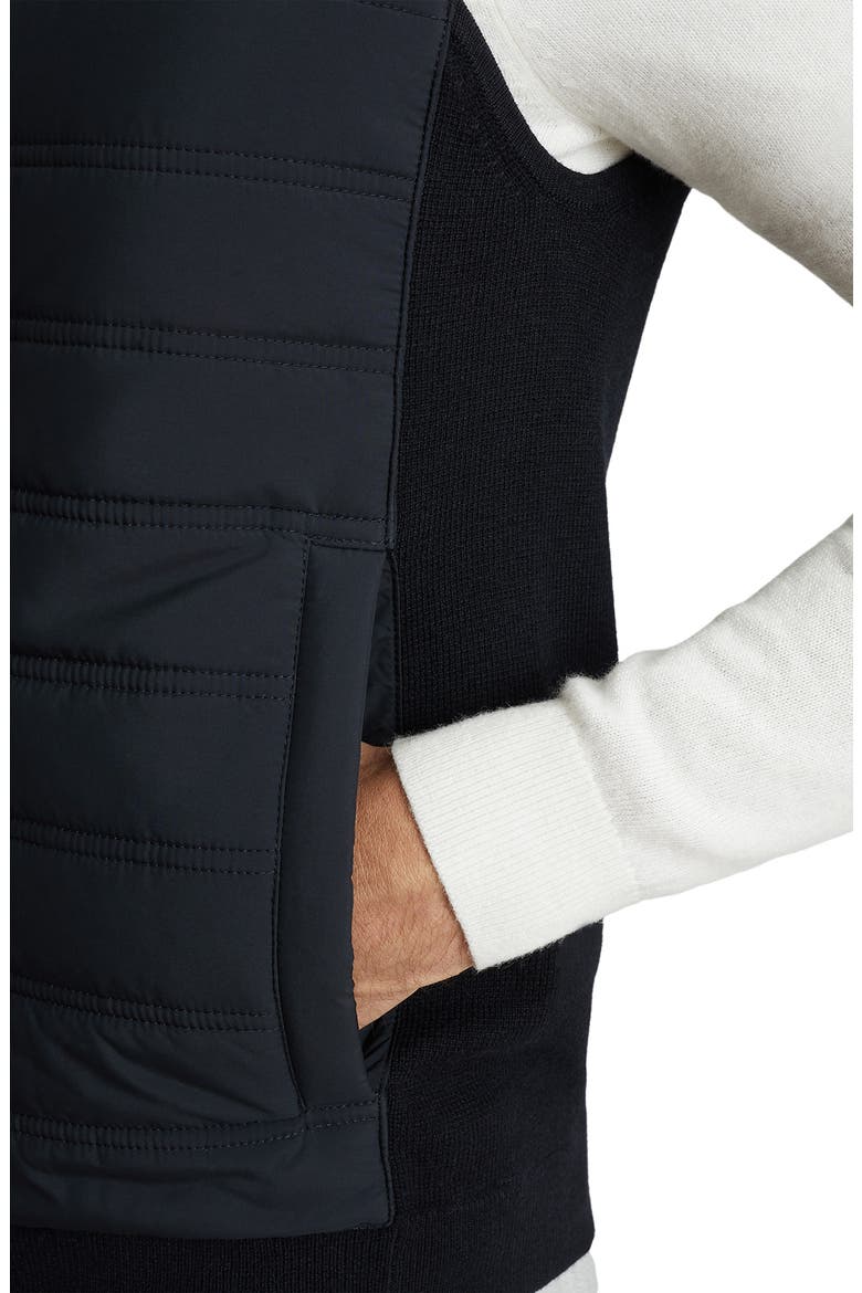 William Mixed Media Vest, Alternate, color, NAVY