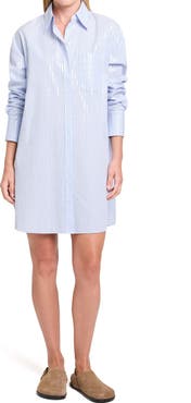 TWP Big Joe Oversize Sequin Cotton Shirtdress