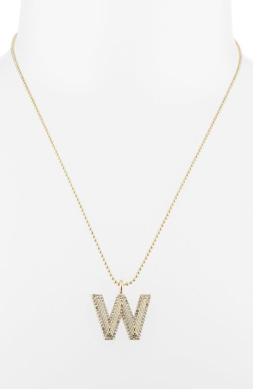 Baublebar Arianna Initial Pendant Necklace In Gold